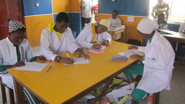 Students in the lab
